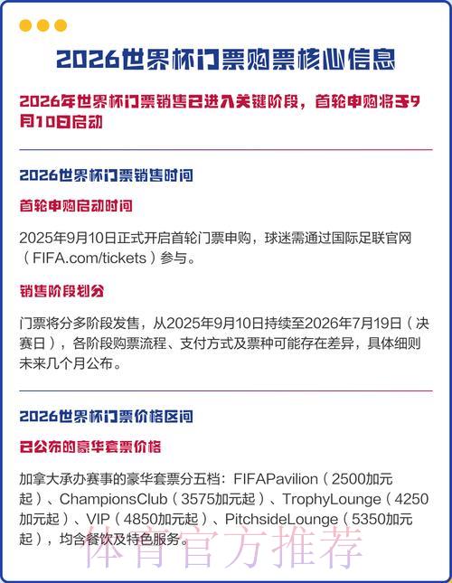 2026世界杯购票苹果端入口地址完整攻略 2026世界杯购票苹果端入口地址完整攻略
